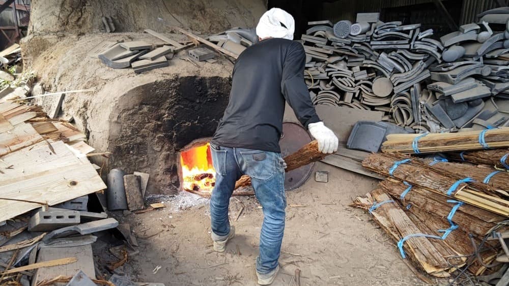 だるま窯 瓦職人