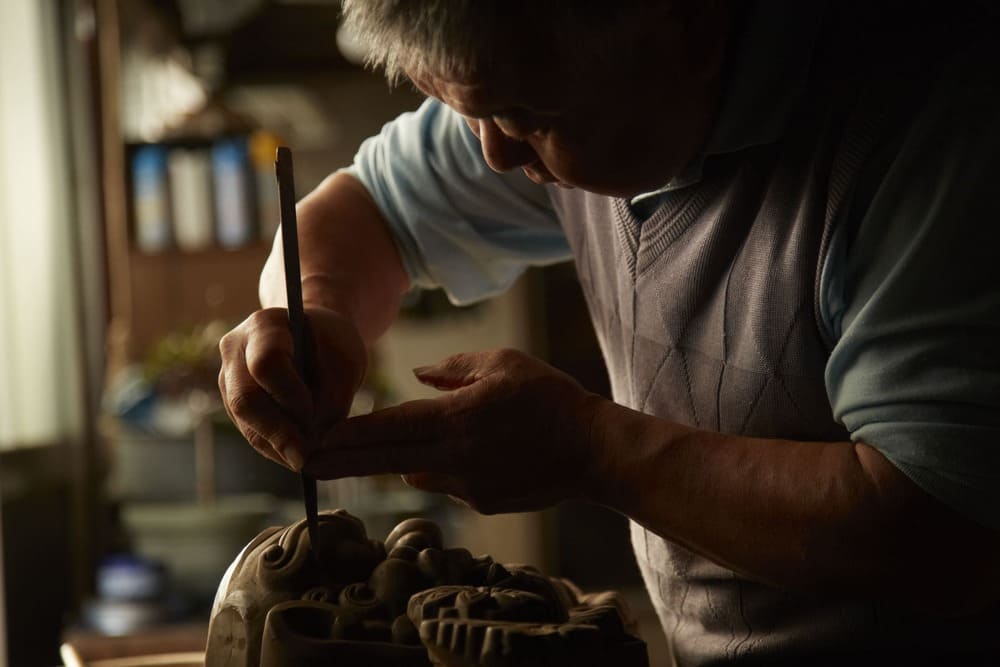 藤岡瓦 鬼瓦製造工